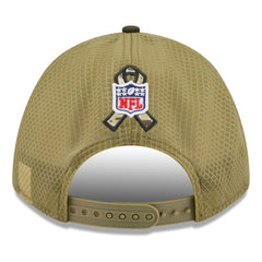 Kansas City Chiefs New Era Youth 2025 Salute to Service 9FORTY A-Frame Adjustable Hat - Green/Dark Green discount