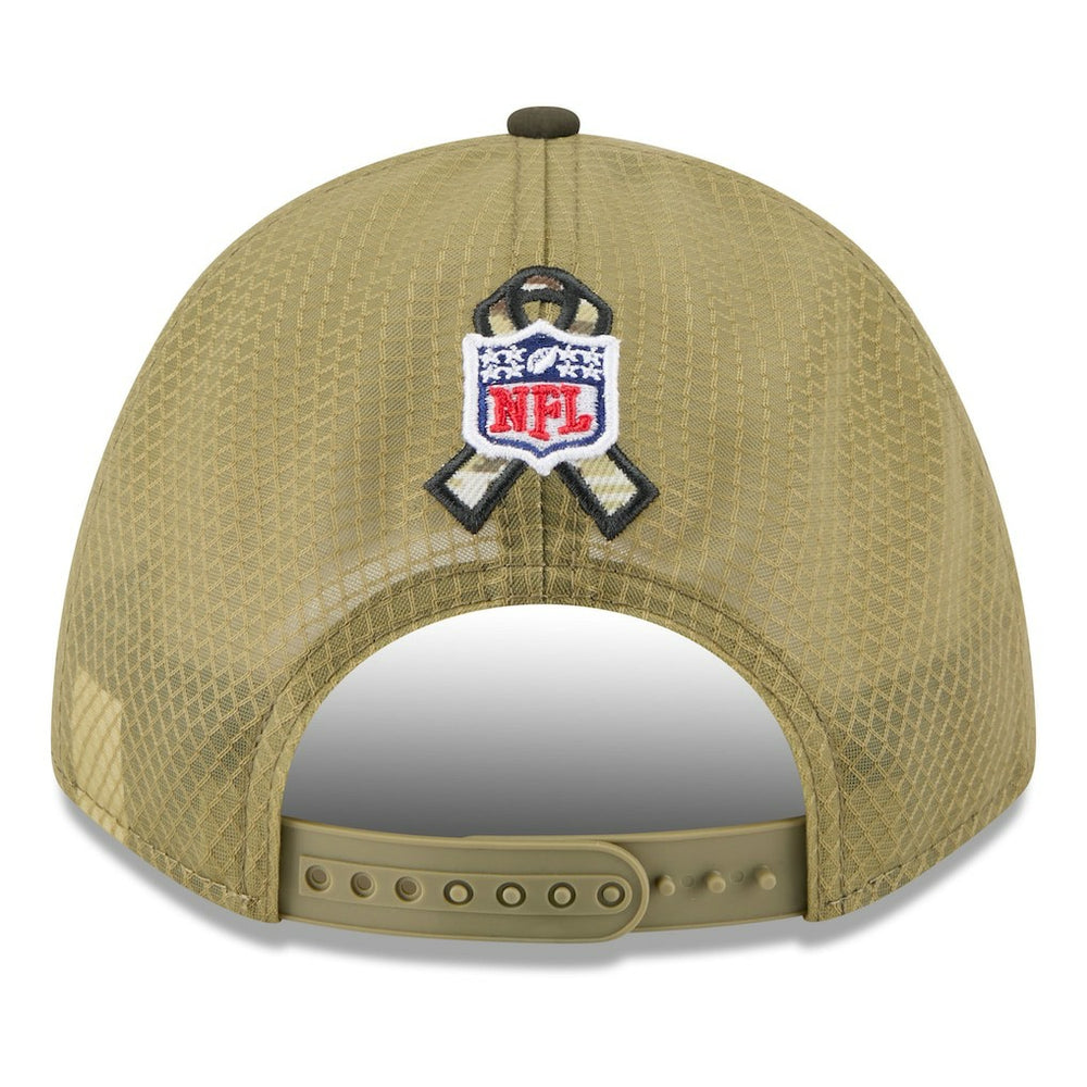 Miami Dolphins New Era Youth 2025 Salute to Service 9FORTY A-Frame Adjustable Hat - Green/Dark Green cheap