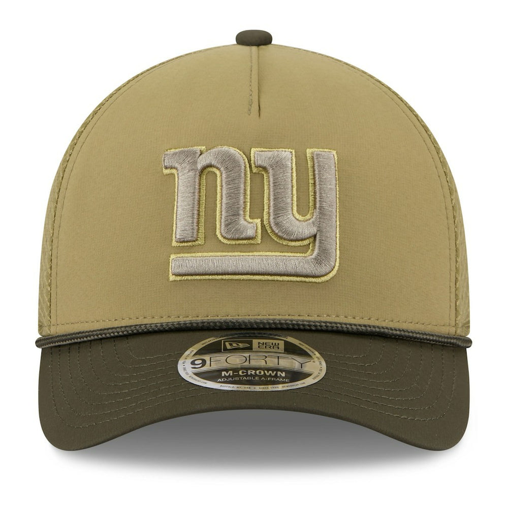 New York Giants New Era Youth 2025 Salute to Service 9FORTY A-Frame Adjustable Hat - Green/Dark Green sale
