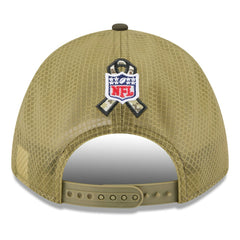 New York Giants New Era Youth 2025 Salute to Service 9FORTY A-Frame Adjustable Hat - Green/Dark Green sale