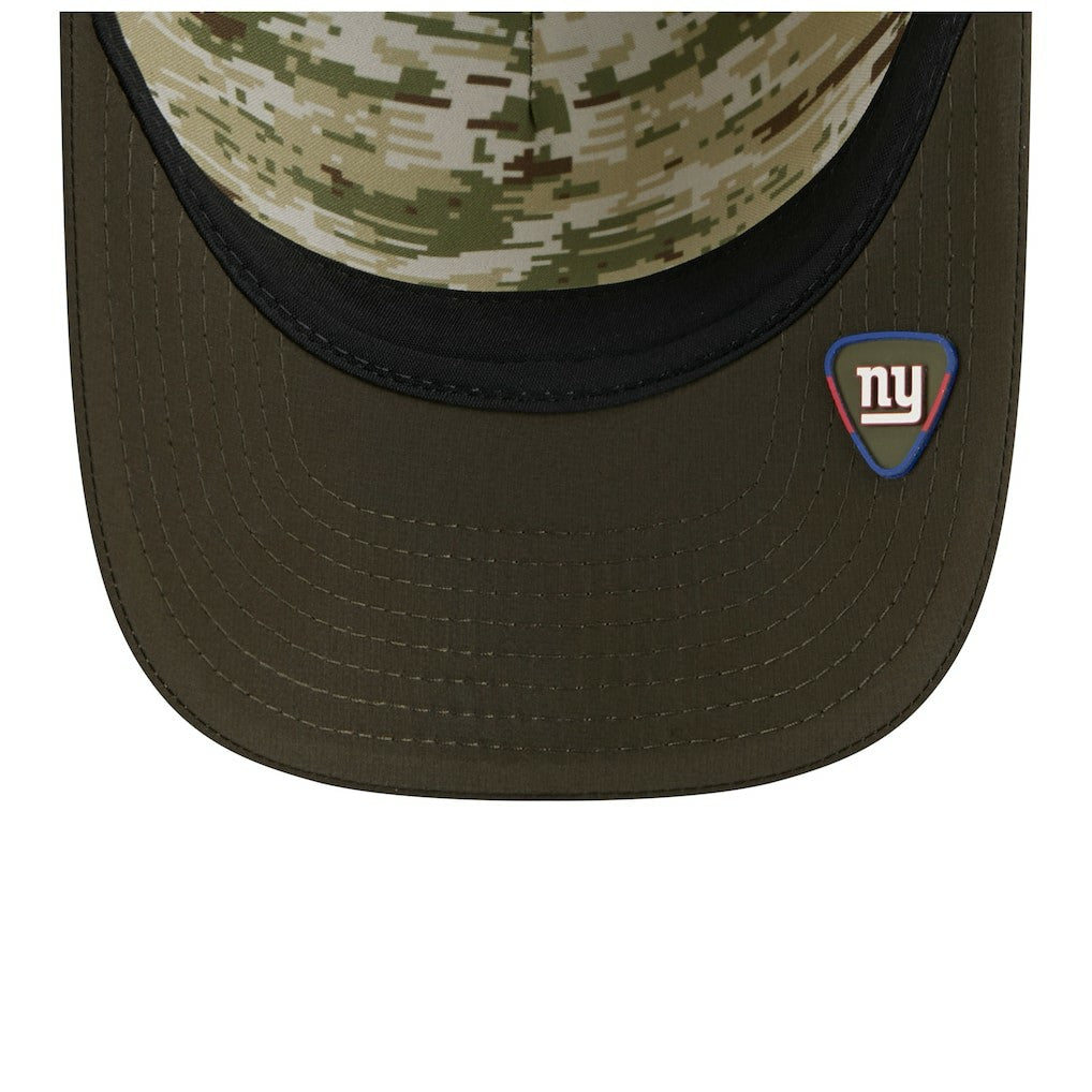 New York Giants New Era Youth 2025 Salute to Service 9FORTY A-Frame Adjustable Hat - Green/Dark Green sale