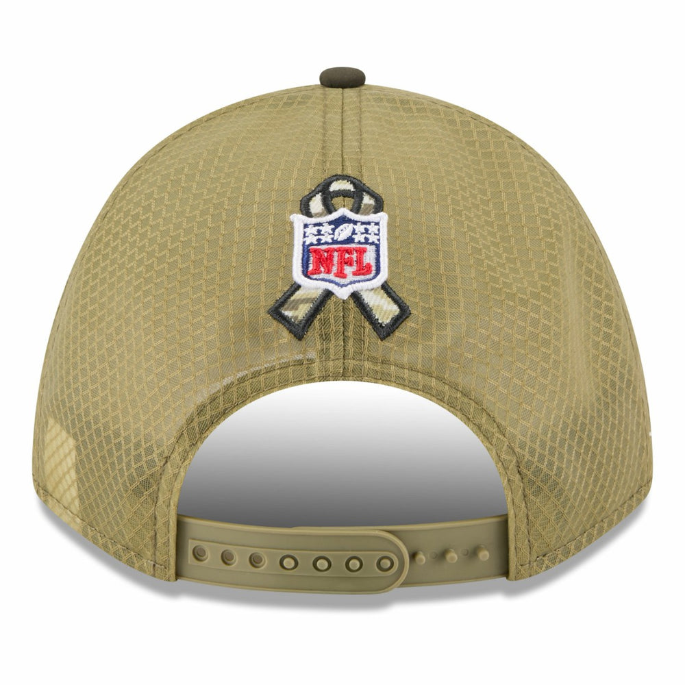 New York Jets New Era Youth 2025 Salute to Service 9FORTY A-Frame Adjustable Hat - Green/Dark Green cheap
