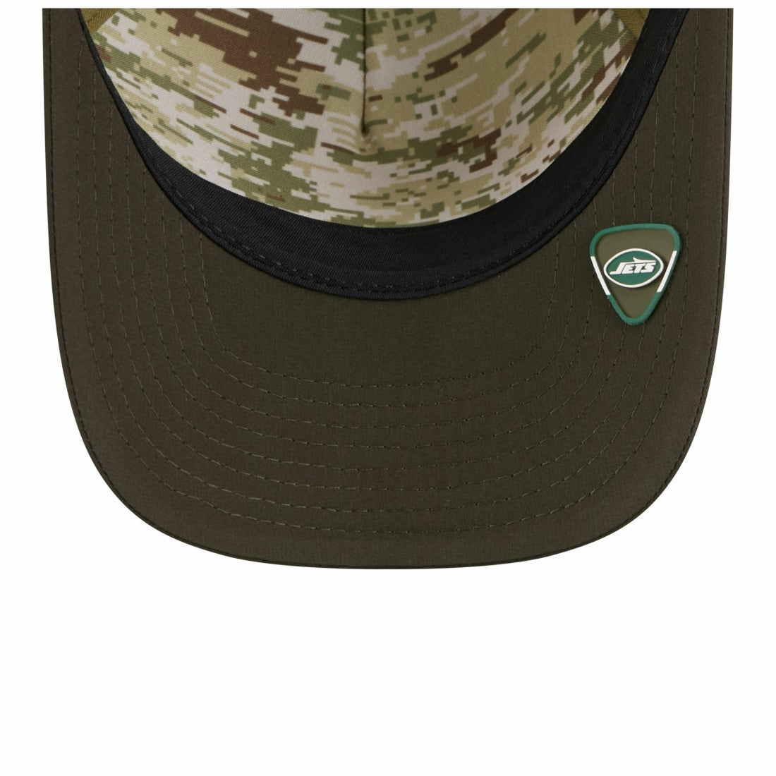 New York Jets New Era Youth 2025 Salute to Service 9FORTY A-Frame Adjustable Hat - Green/Dark Green cheap