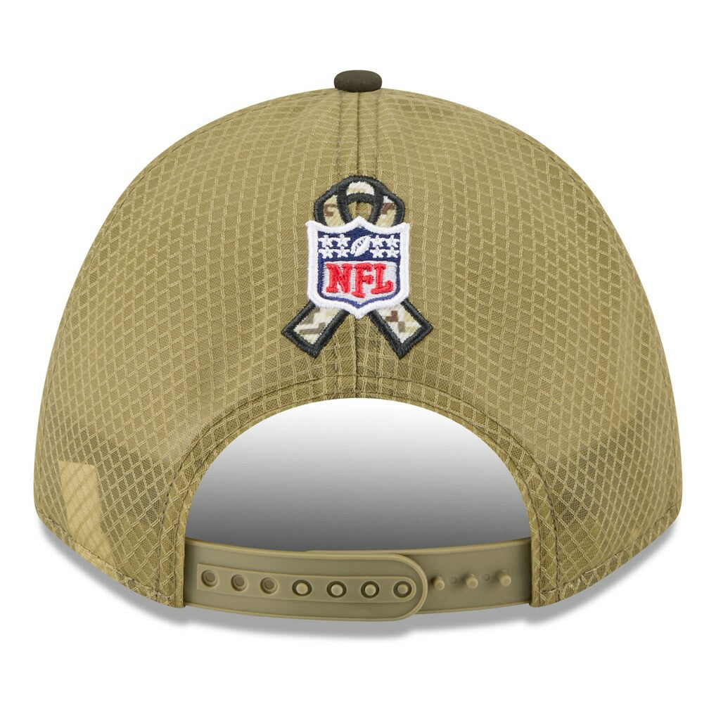 Baltimore Ravens New Era Youth 2025 Salute to Service 9FORTY A-Frame Adjustable Hat - Green/Dark Green sale