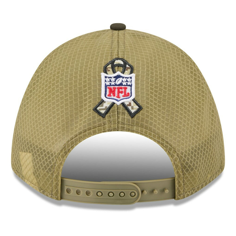Baltimore Ravens New Era Youth 2025 Salute to Service 9FORTY A-Frame Adjustable Hat - Green/Dark Green sale