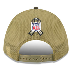 Baltimore Ravens New Era Youth 2025 Salute to Service 9FORTY A-Frame Adjustable Hat - Green/Dark Green sale