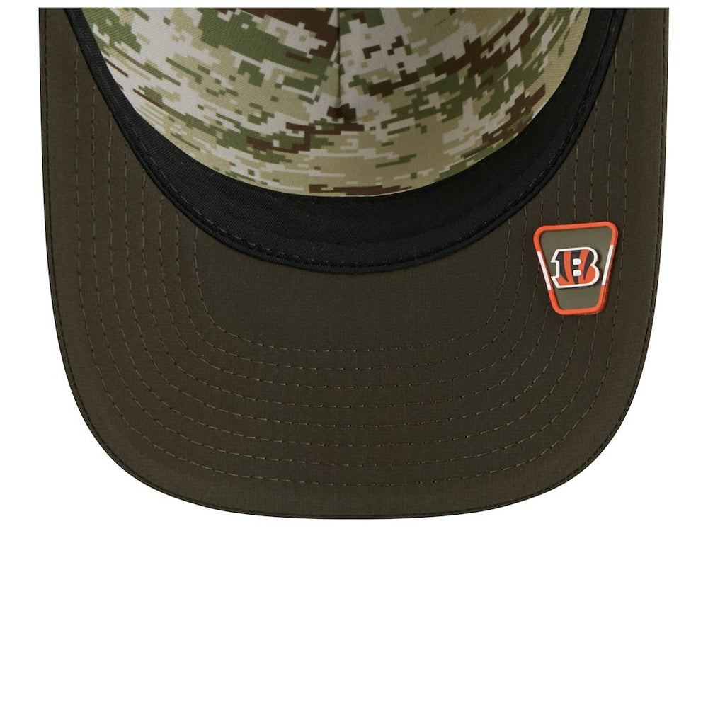 Cincinnati Bengals New Era Youth 2025 Salute to Service 9FORTY A-Frame Adjustable Hat - Green/Dark Green on sale
