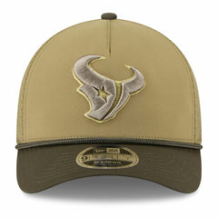 Houston Texans New Era Youth 2025 Salute to Service 9FORTY A-Frame Adjustable Hat - Green/Dark Green outlet