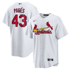 Pedro Pagés St. Louis Cardinals Home Replica Jersey White