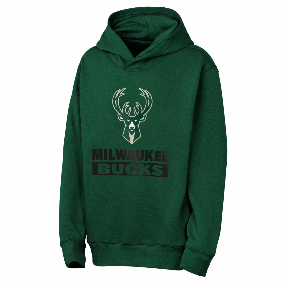 Milwaukee Bucks Outerstuff Youth Back To The Basics Hoodie - Hunter Green discount