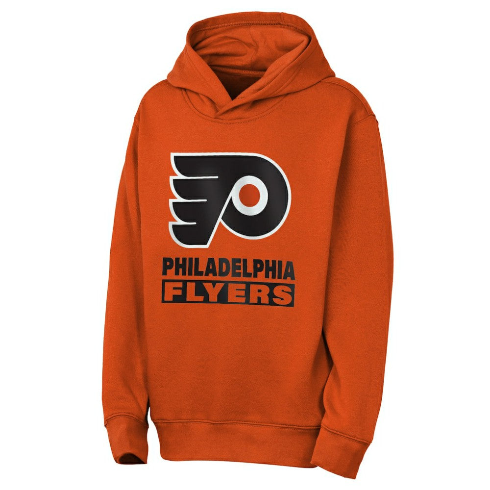 Philadelphia Flyers Outerstuff Youth Back to Basics Hoodie - Classic Orange Hoodies