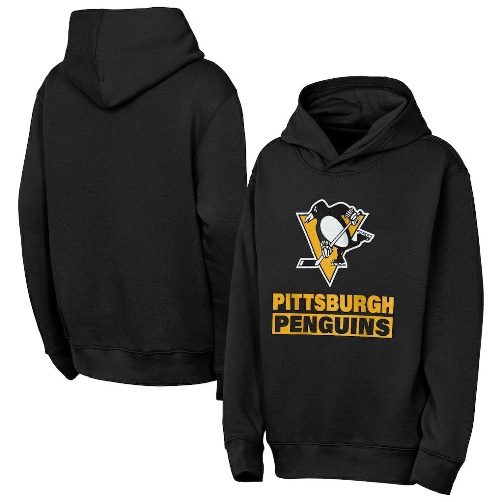 Pittsburgh Penguins Outerstuff Youth Back to Basics Hoodie - Black Hoodies