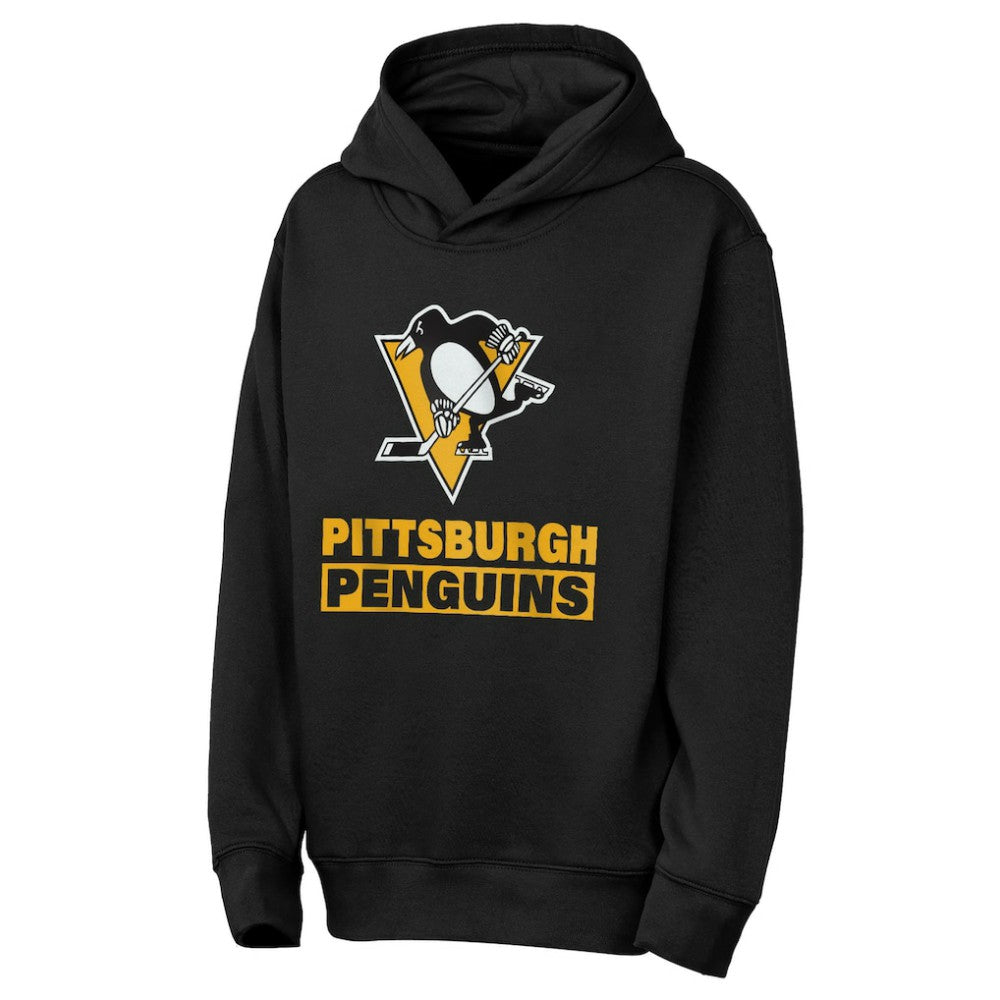Pittsburgh Penguins Outerstuff Youth Back to Basics Hoodie - Black Hoodies