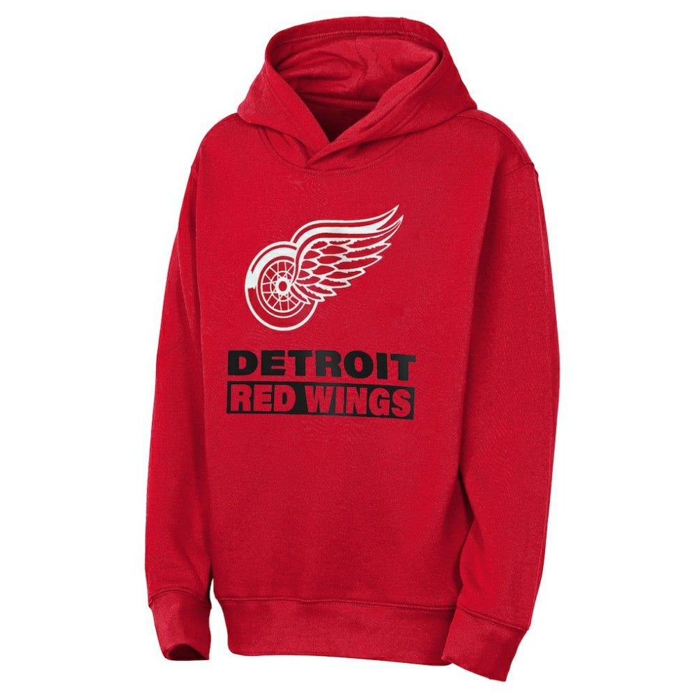 Detroit Red Wings Outerstuff Youth Back to Basics Hoodie - Red Hoodies
