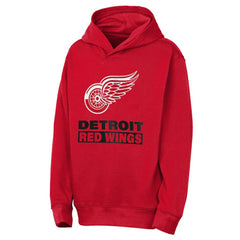 Detroit Red Wings Outerstuff Youth Back to Basics Hoodie - Red Hoodies