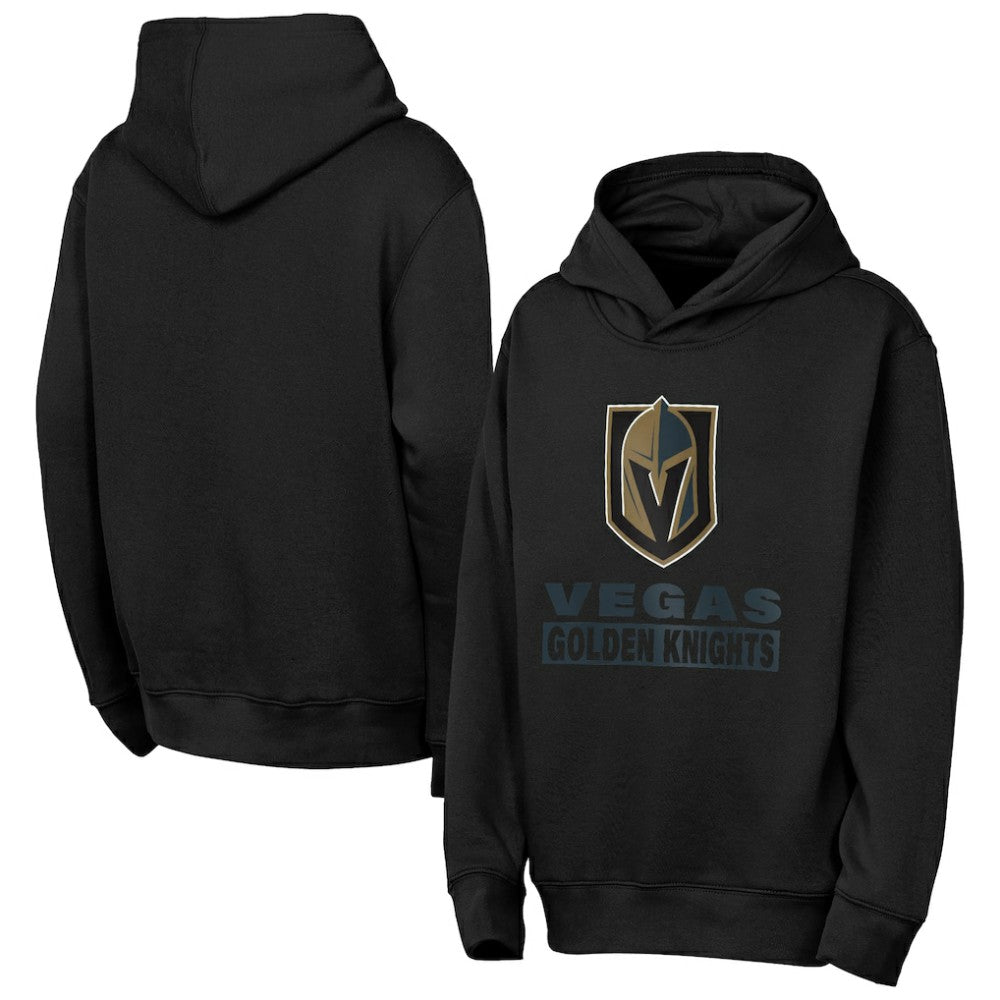 Vegas Golden Knights Outerstuff Youth Back to Basics Hoodie - Black Hoodies