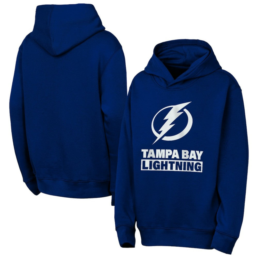 Tampa Bay Lightning Outerstuff Youth Back to Basics Hoodie - Blue Hoodies