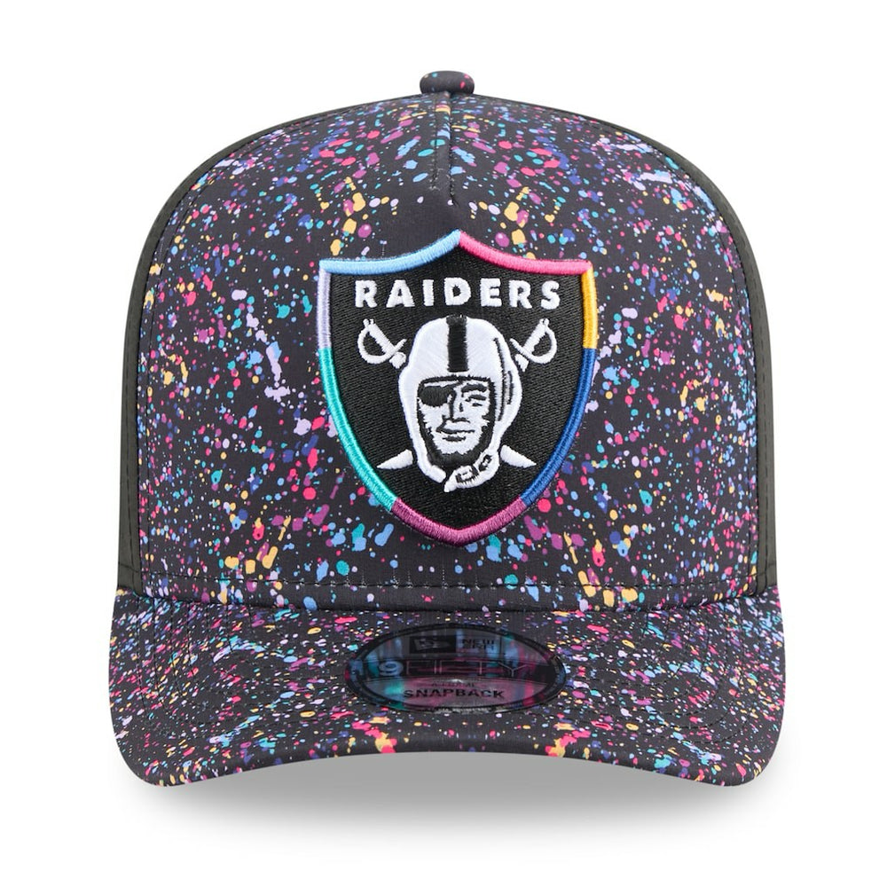 Las Vegas Raiders New Era 2025 NFL Crucial Catch A-Frame 9FIFTY Snapback Hat - Black outlet
