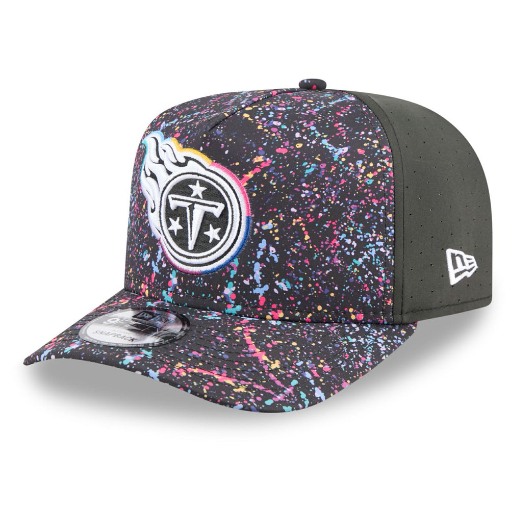 Tennessee Titans New Era 2025 NFL Crucial Catch A-Frame 9FIFTY Snapback Hat - Black cheap
