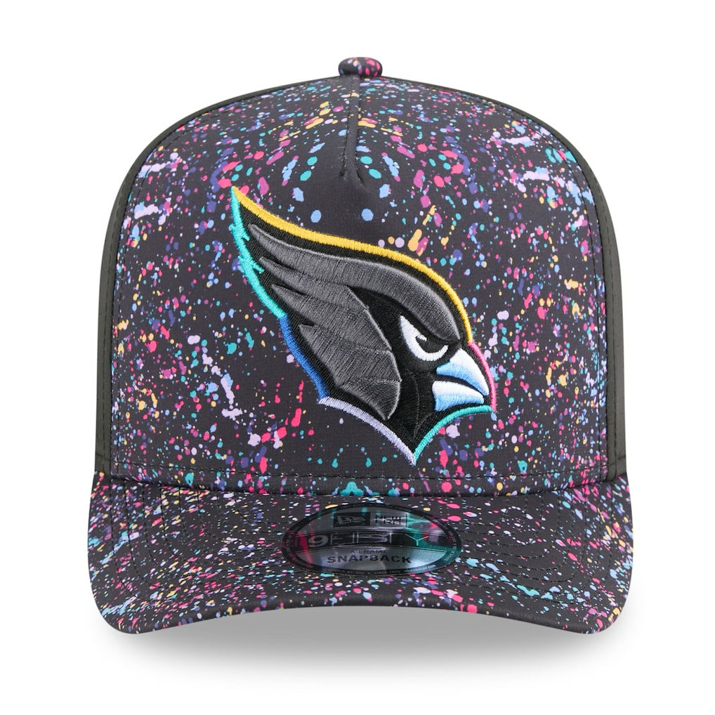 Arizona Cardinals New Era 2025 NFL Crucial Catch A-Frame 9FIFTY Snapback Hat - Black online