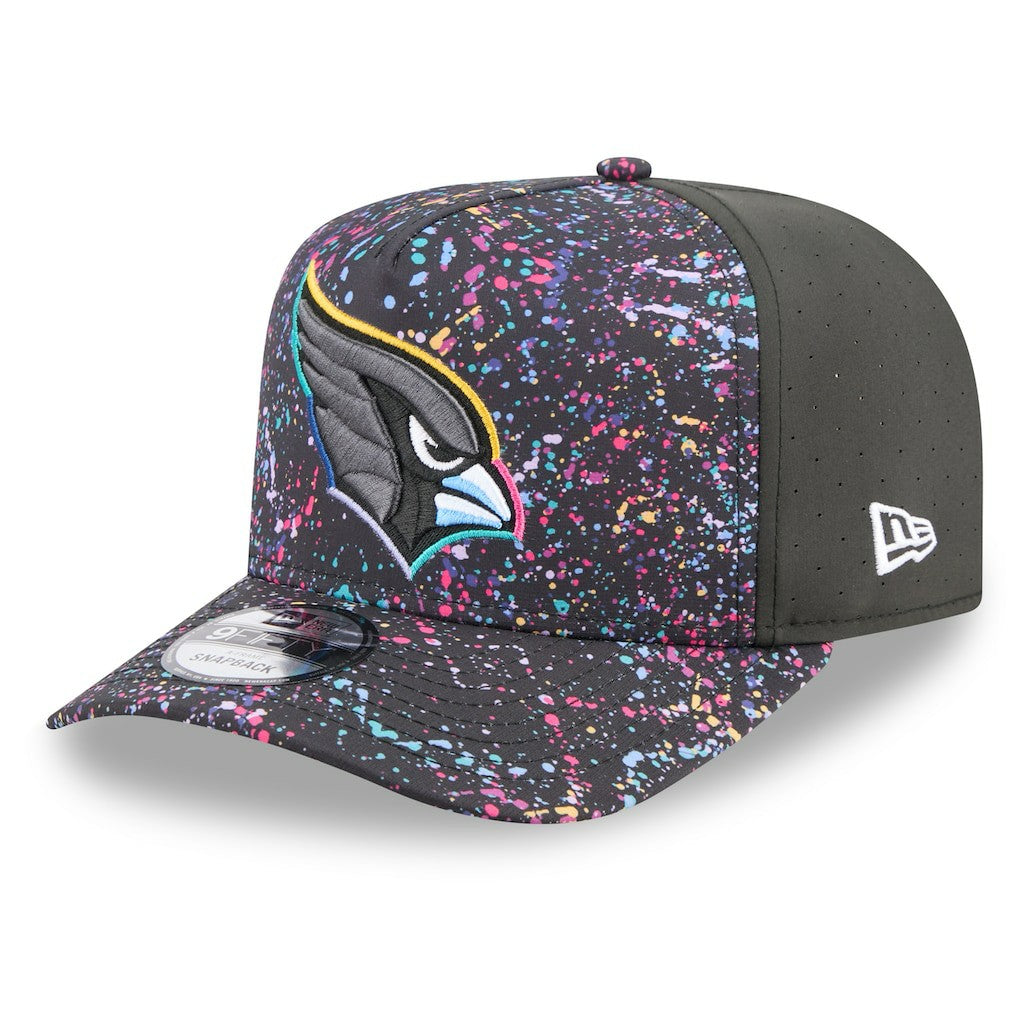 Arizona Cardinals New Era 2025 NFL Crucial Catch A-Frame 9FIFTY Snapback Hat - Black online