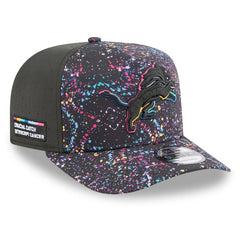 Detroit Lions New Era 2025 NFL Crucial Catch A-Frame 9FIFTY Snapback Hat - Black outlet