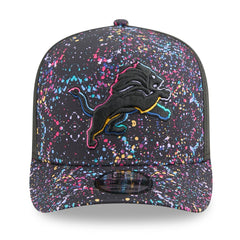 Detroit Lions New Era 2025 NFL Crucial Catch A-Frame 9FIFTY Snapback Hat - Black outlet