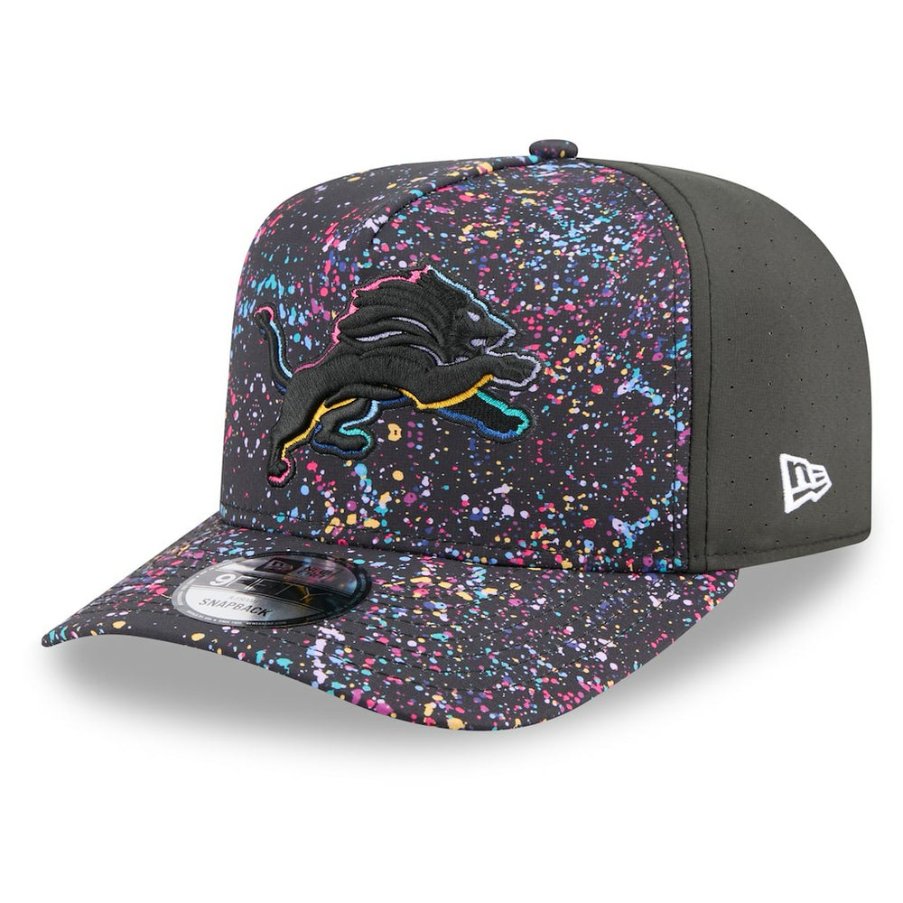 Detroit Lions New Era 2025 NFL Crucial Catch A-Frame 9FIFTY Snapback Hat - Black outlet