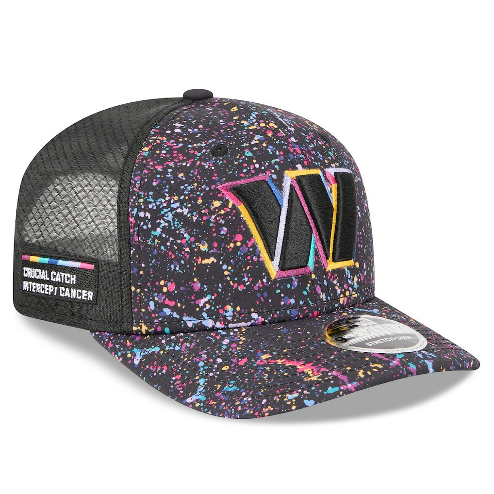 Washington Commanders New Era 2025 NFL Crucial Catch 9SEVENTY Adjustable Hat - Black on sale