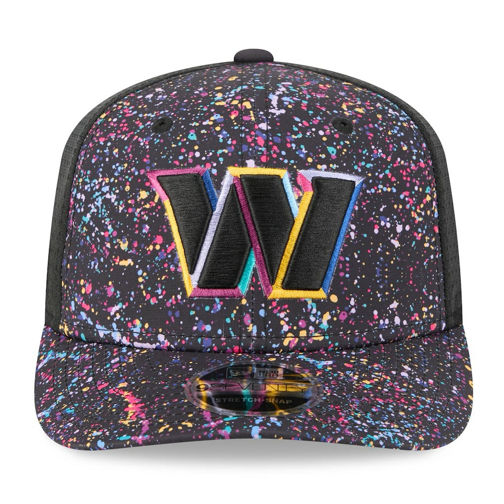 Washington Commanders New Era 2025 NFL Crucial Catch 9SEVENTY Adjustable Hat - Black on sale