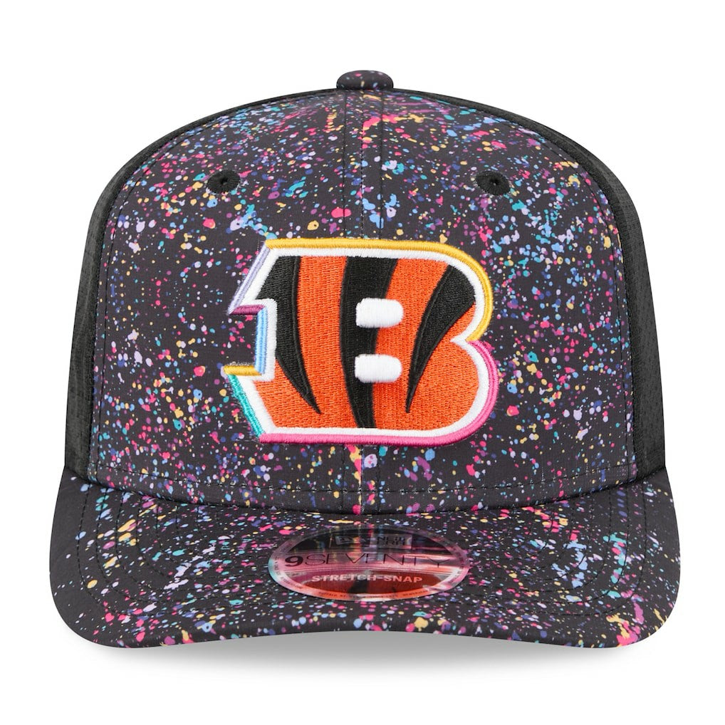 Cincinnati Bengals New Era 2025 NFL Crucial Catch 9SEVENTY Adjustable Hat - Black cheap