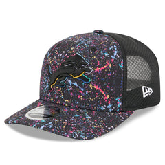 Detroit Lions New Era 2025 NFL Crucial Catch 9SEVENTY Adjustable Hat - Black on sale