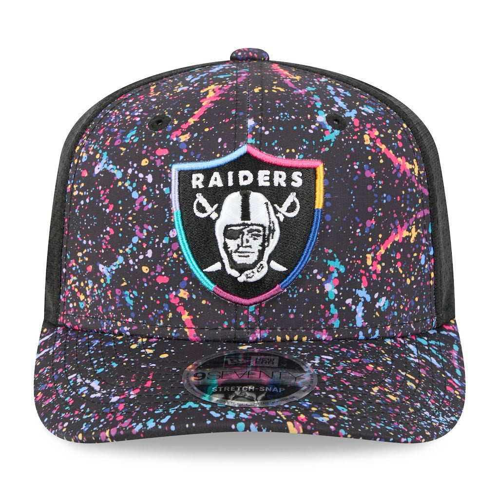 Las Vegas Raiders New Era 2025 NFL Crucial Catch 9SEVENTY Adjustable Hat - Black online