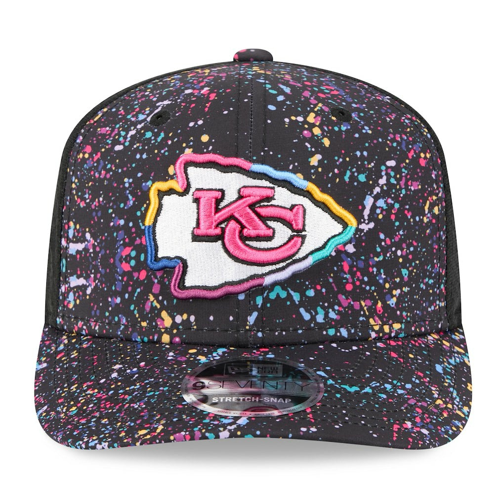 Kansas City Chiefs New Era 2025 NFL Crucial Catch 9SEVENTY Adjustable Hat - Black sale