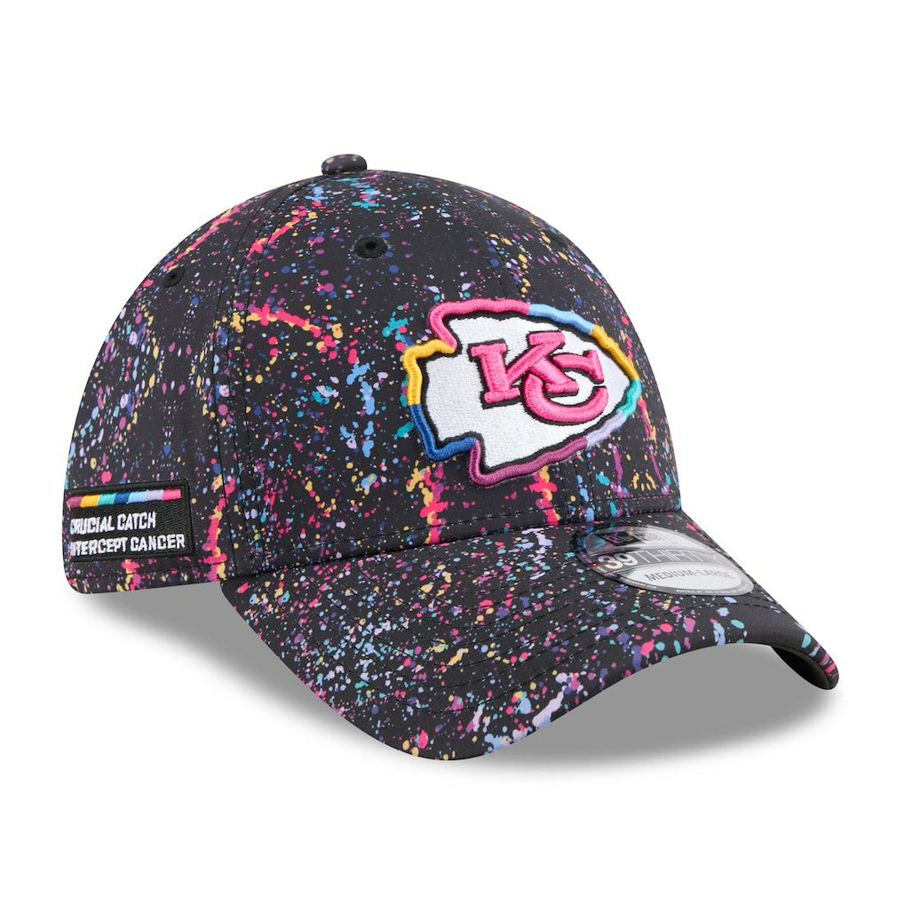 Kansas City Chiefs New Era 2025 NFL Crucial Catch 39THIRTY Flex Hat - Black outlet