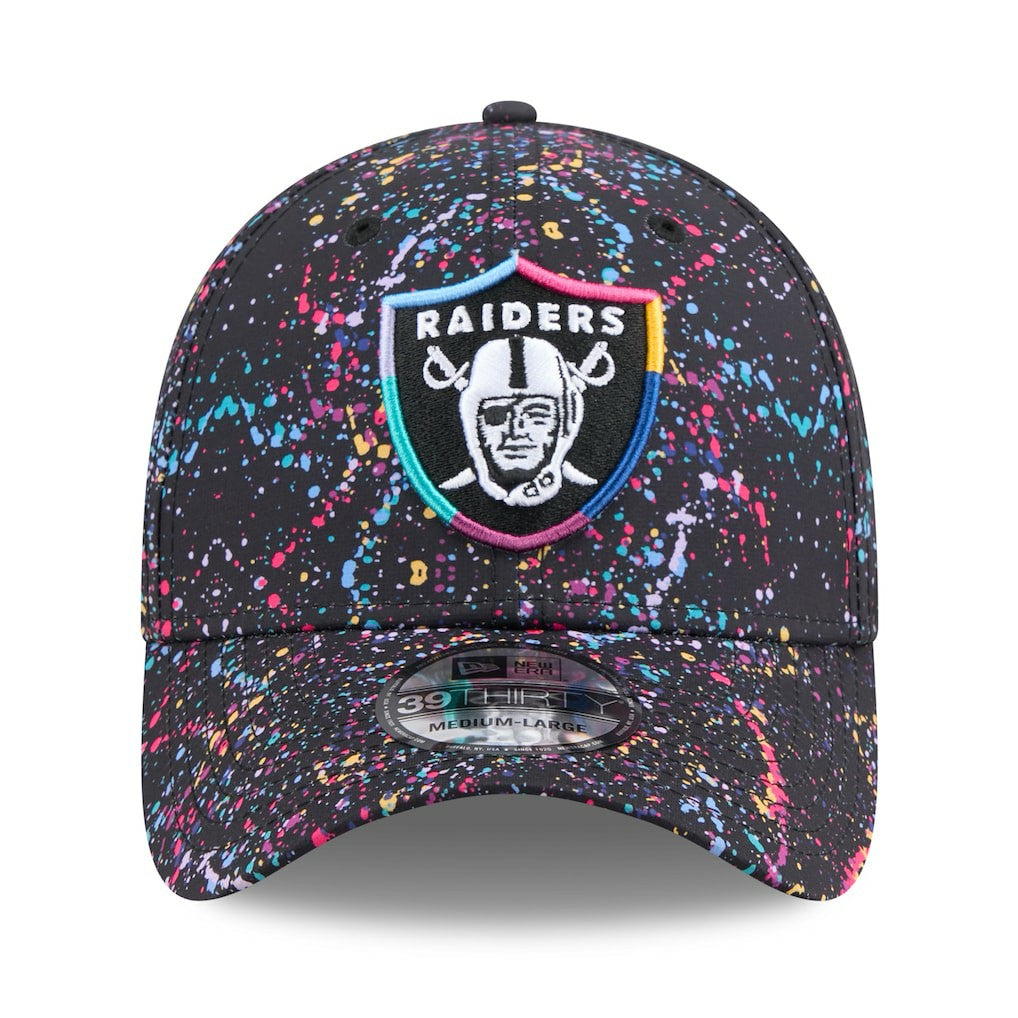 Las Vegas Raiders New Era 2025 NFL Crucial Catch 39THIRTY Flex Hat - Black for sale