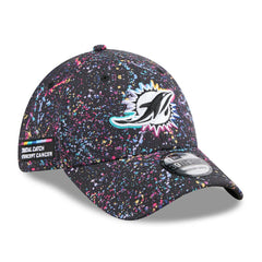 Miami Dolphins New Era 2025 NFL Crucial Catch 39THIRTY Flex Hat - Black discount