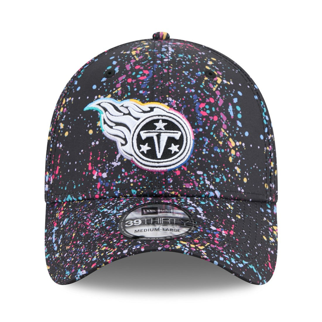 Tennessee Titans New Era 2025 NFL Crucial Catch 39THIRTY Flex Hat - Black online