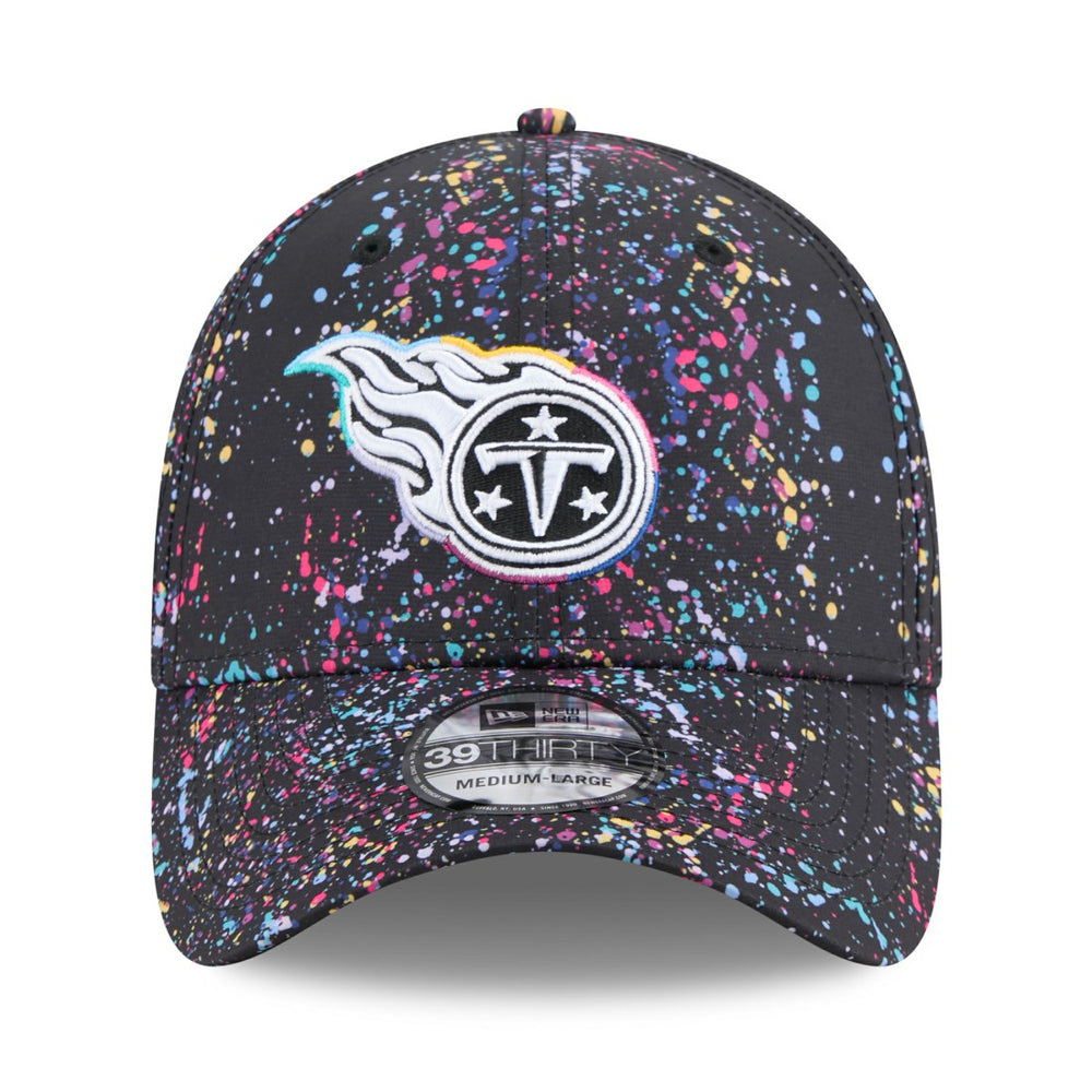 Tennessee Titans New Era 2025 NFL Crucial Catch 39THIRTY Flex Hat - Black online