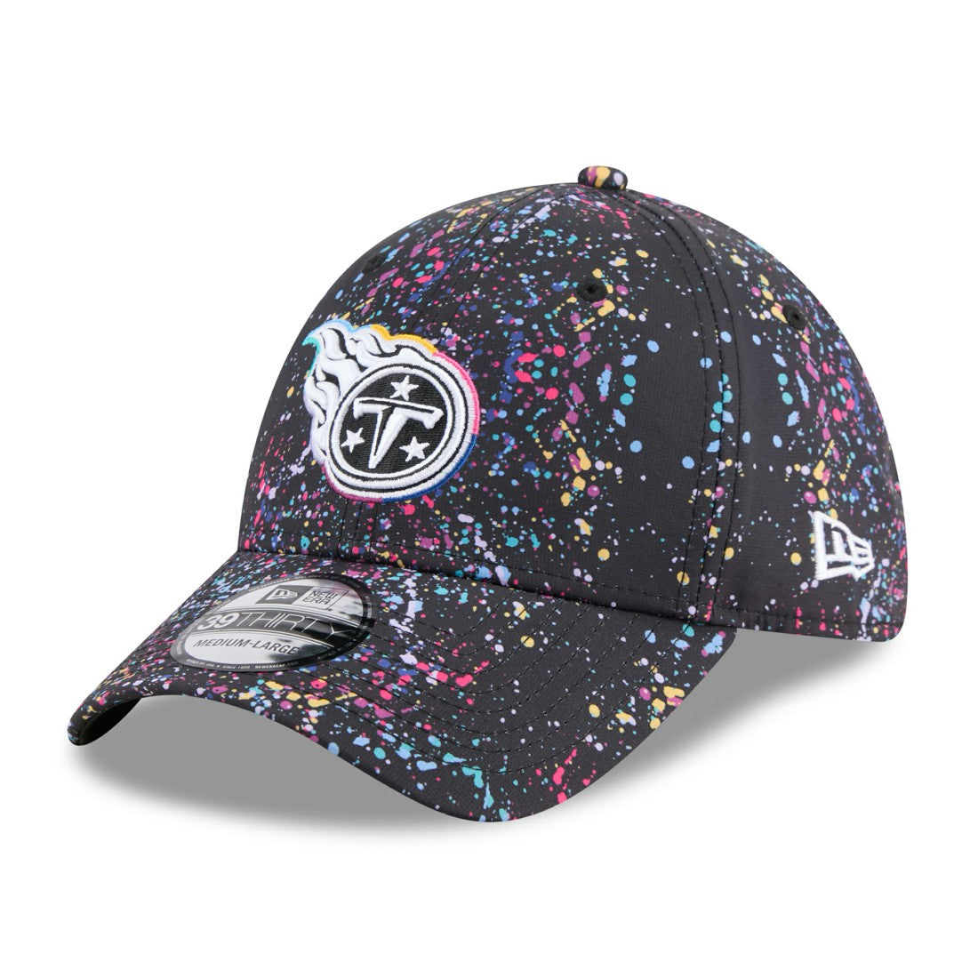 Tennessee Titans New Era 2025 NFL Crucial Catch 39THIRTY Flex Hat - Black online