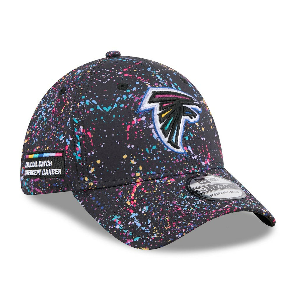 Atlanta Falcons New Era 2025 NFL Crucial Catch 39THIRTY Flex Hat - Black online