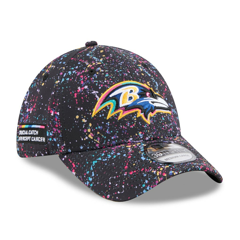 Baltimore Ravens New Era 2025 NFL Crucial Catch 39THIRTY Flex Hat - Black outlet