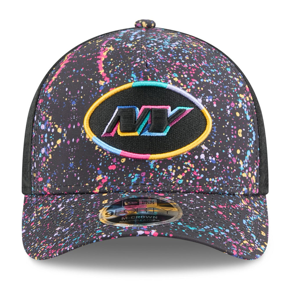 New York Jets New Era 2025 NFL Crucial Catch 9FORTY Adjustable Hat - Black on sale