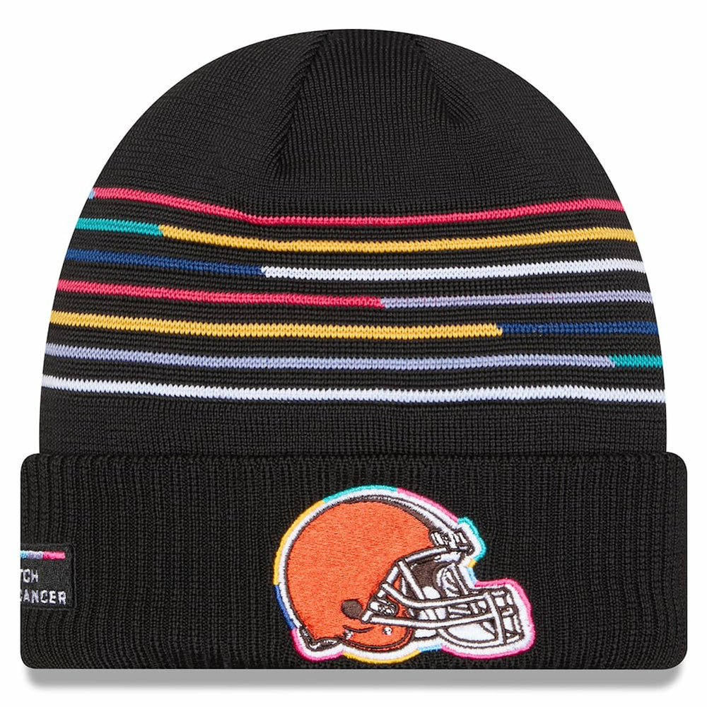 Cleveland Browns New Era 2025 NFL Crucial Catch Cuffed Knit Hat - Black online