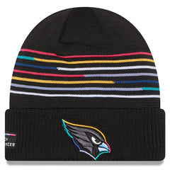 Arizona Cardinals New Era 2025 NFL Crucial Catch Cuffed Knit Hat - Black outlet