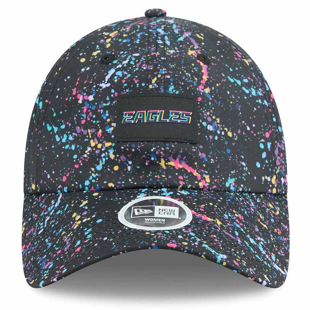 Philadelphia Eagles New Era Women's 2025 NFL Crucial Catch Pony Tail Adjustable Hat - Black online