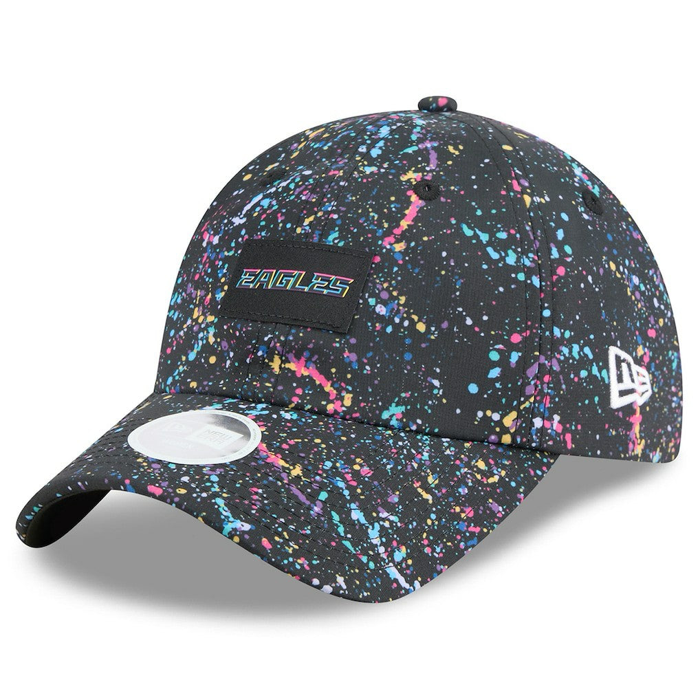 Philadelphia Eagles New Era Women's 2025 NFL Crucial Catch Pony Tail Adjustable Hat - Black online