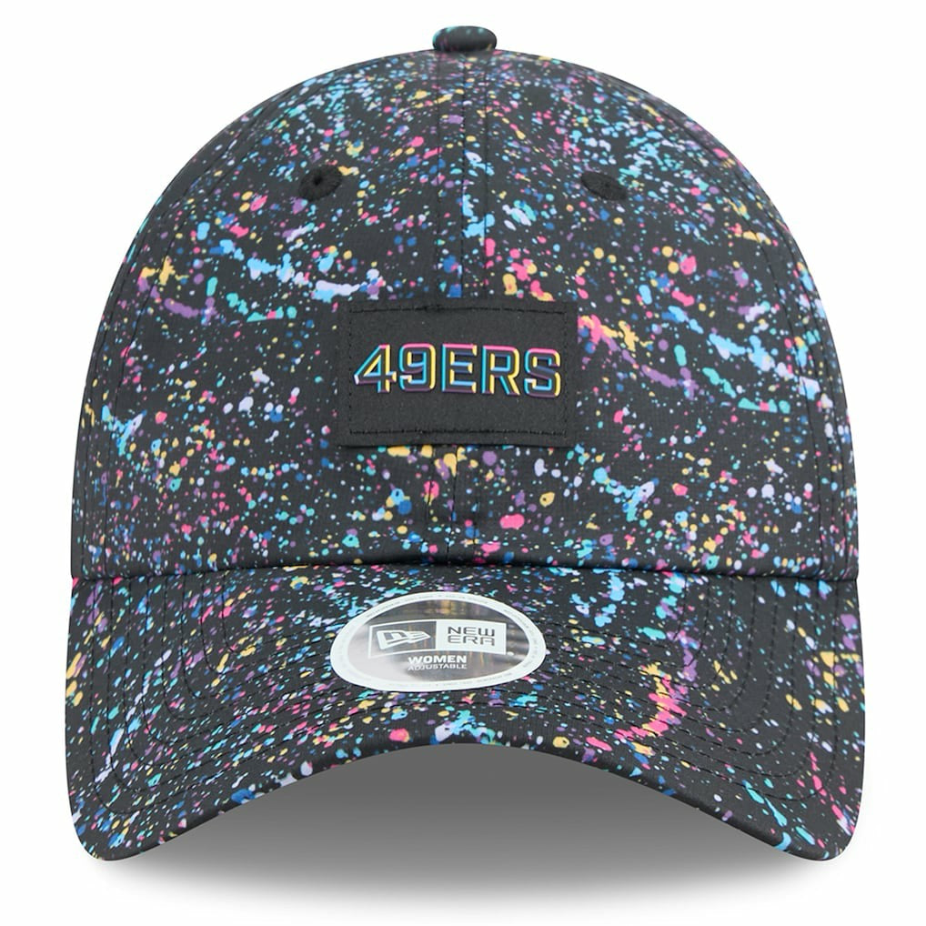 San Francisco 49ers New Era Women's 2025 NFL Crucial Catch Pony Tail Adjustable Hat - Black sale