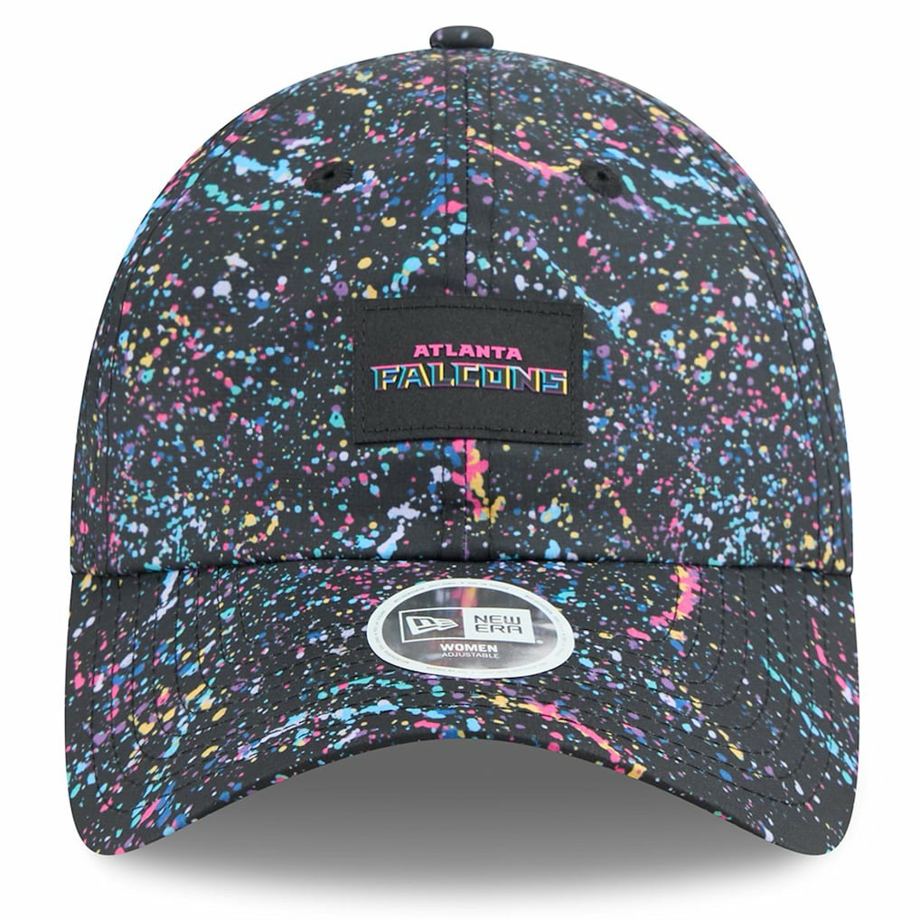 Atlanta Falcons New Era Women's 2025 NFL Crucial Catch Pony Tail Adjustable Hat - Black for sale