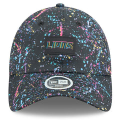 Detroit Lions New Era Women's 2025 NFL Crucial Catch Pony Tail Adjustable Hat - Black outlet